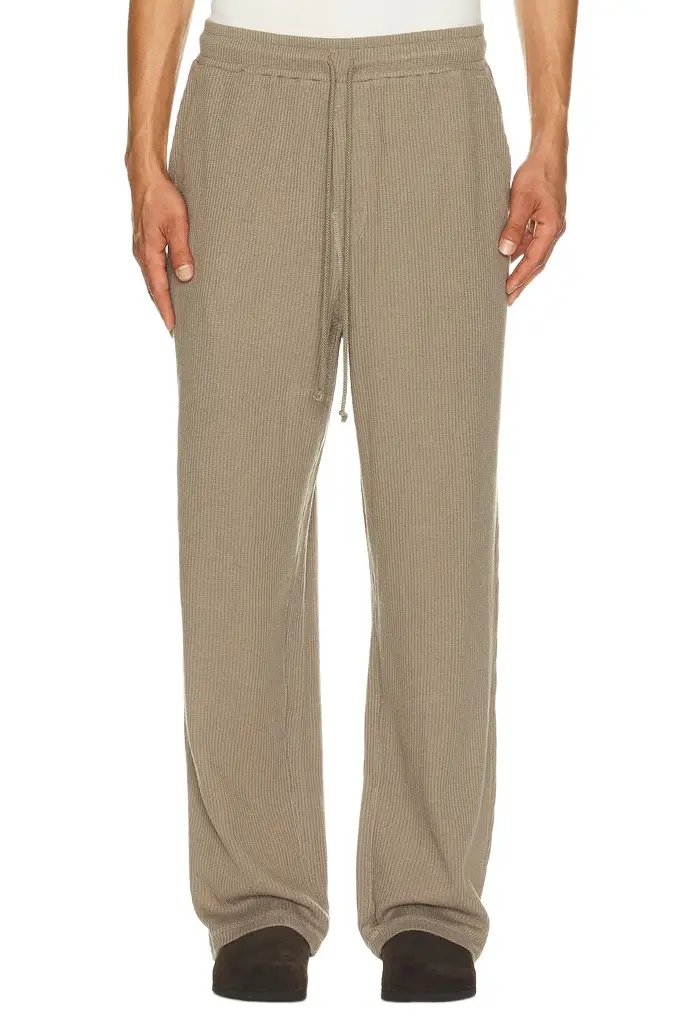 Skims Waffle Straight Leg Pant