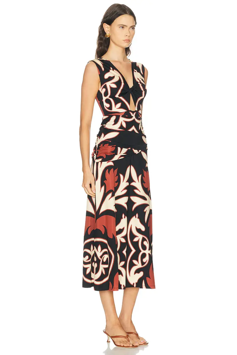 Johanna Ortiz Horizonte Mistico Midi Dress | Thumbnail 2
