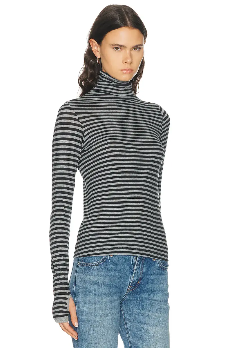 ENZA COSTA Cashmere Jersey New Classic Turtleneck Sweater | Thumbnail 2 ENZA COSTA Cashmere Jersey New Classic Turtleneck Sweater | Thumbnail 2