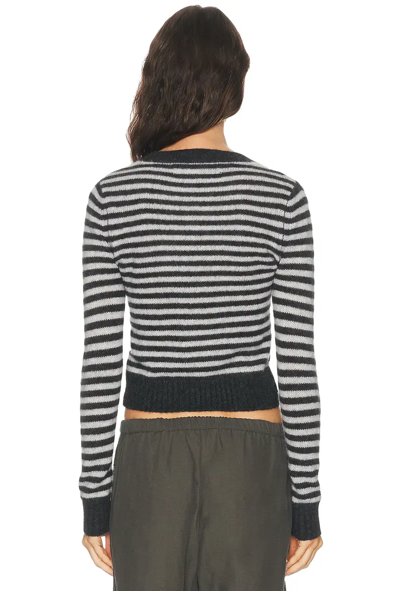 ENZA COSTA Cashmere Shrunken Crewneck Sweater | Thumbnail 3 ENZA COSTA Cashmere Shrunken Crewneck Sweater | Thumbnail 3