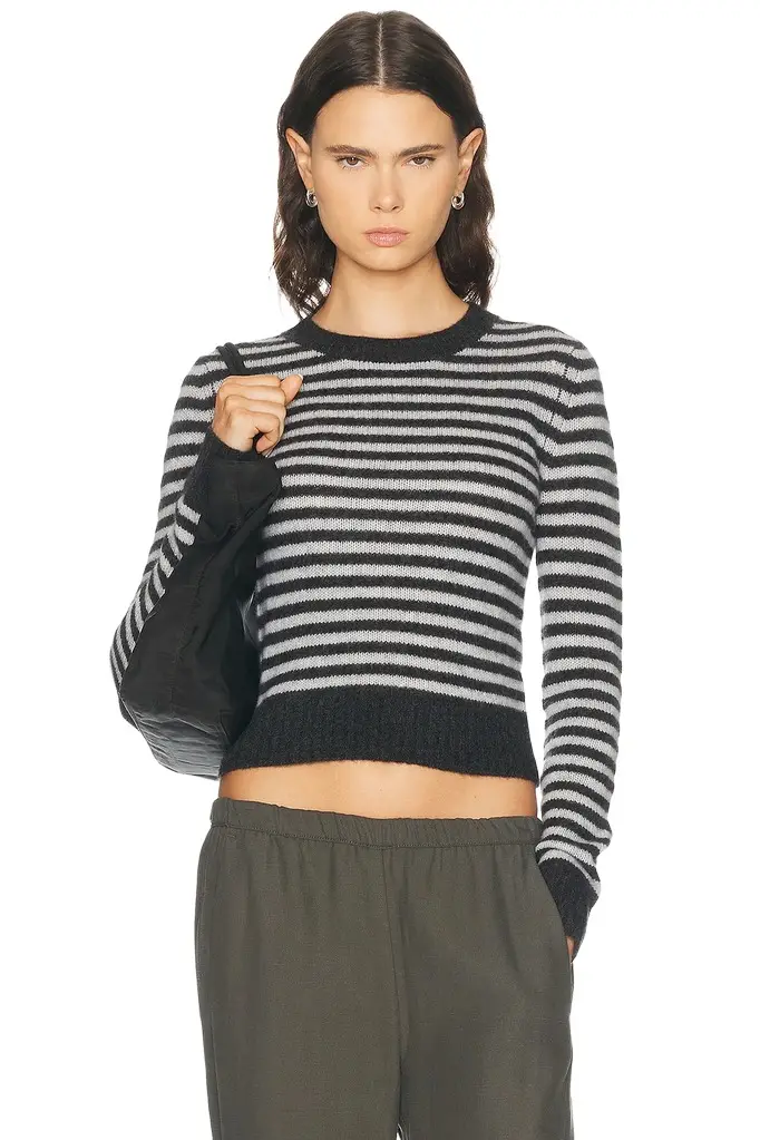 Cashmere Shrunken Crewneck Sweater Cashmere Shrunken Crewneck Sweater