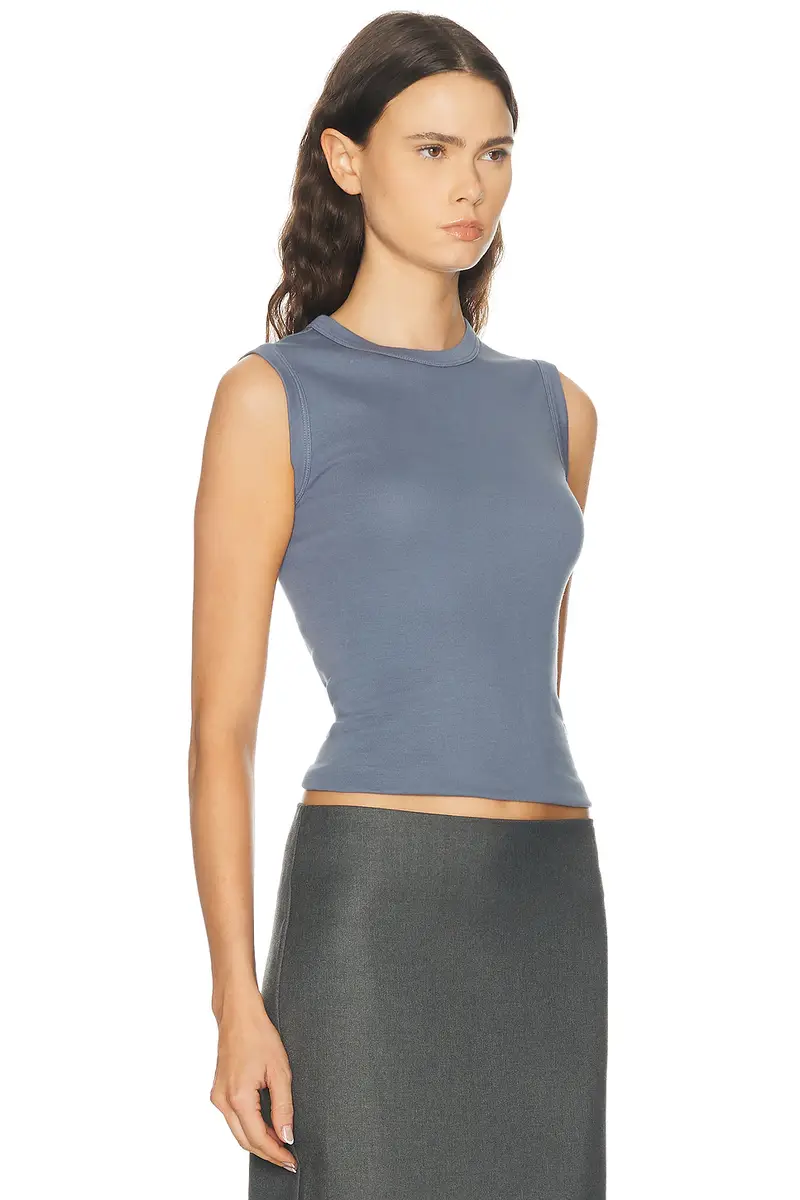 ENZA COSTA Supima Cotton New Classic Sleeveless Tee | Thumbnail 2 ENZA COSTA Supima Cotton New Classic Sleeveless Tee | Thumbnail 2