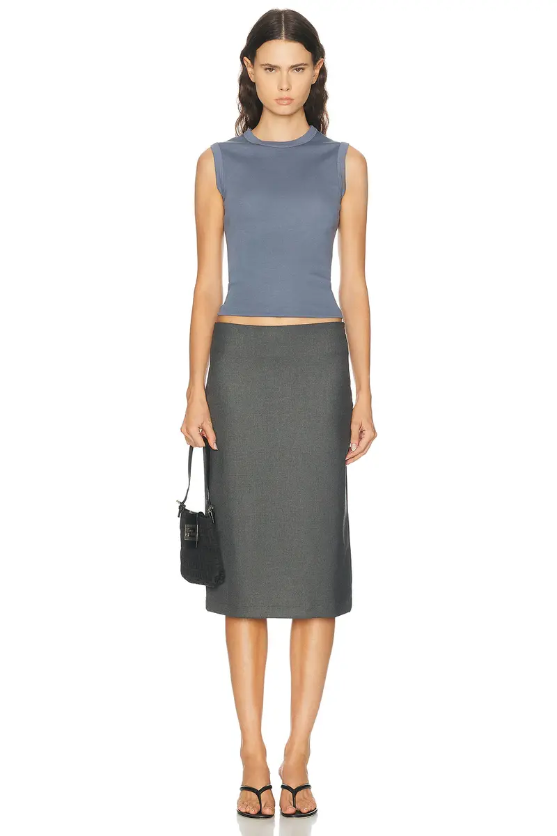 ENZA COSTA Supima Cotton New Classic Sleeveless Tee | Thumbnail 4 ENZA COSTA Supima Cotton New Classic Sleeveless Tee | Thumbnail 4
