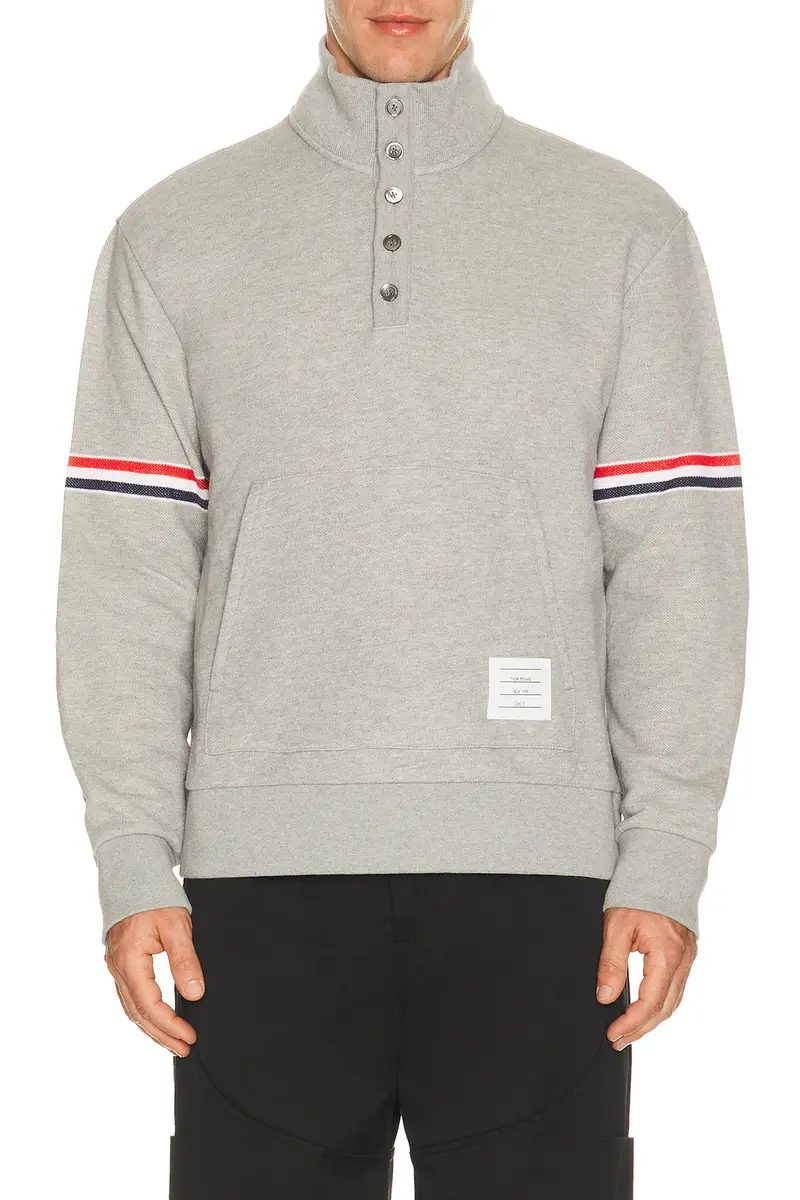 Thom Browne Funnel Neck Pullover | Thumbnail 2 Thom Browne Funnel Neck Pullover | Thumbnail 2