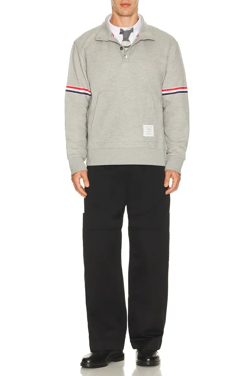 Thom Browne Funnel Neck Pullover | Thumbnail 4 Thom Browne Funnel Neck Pullover | Thumbnail 4