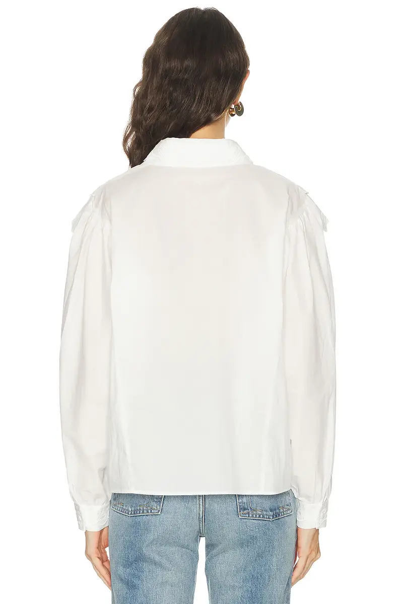 Frame The Poplin Equestrian Shirt | Thumbnail 4 Frame The Poplin Equestrian Shirt | Thumbnail 4