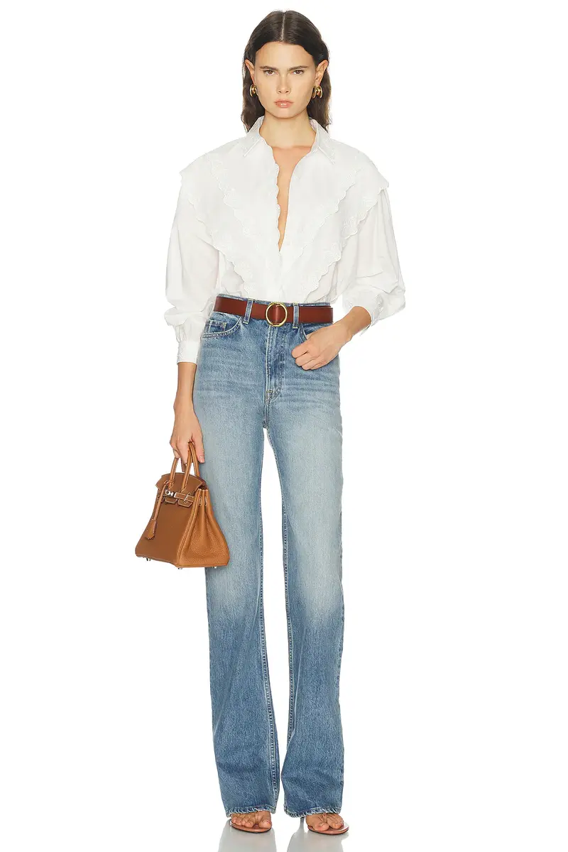 Frame The Poplin Equestrian Shirt | Thumbnail 5 Frame The Poplin Equestrian Shirt | Thumbnail 5