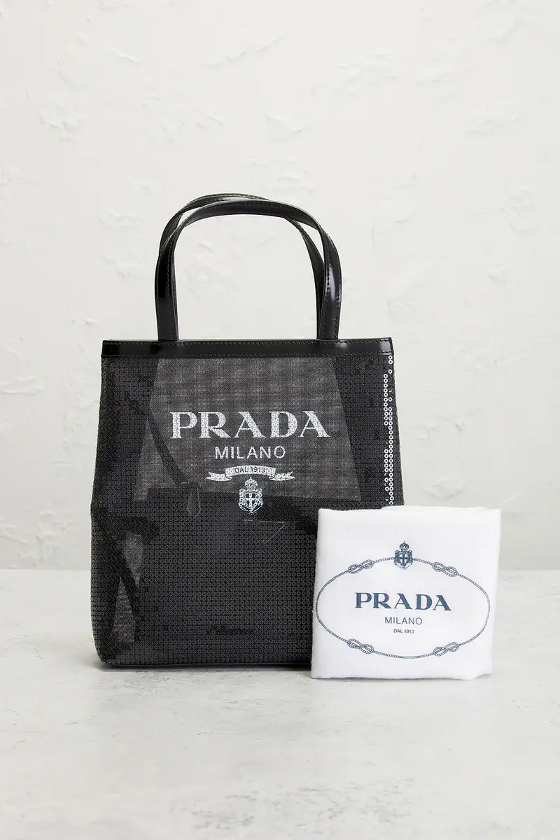 Prada Prada Rete Paillettes Tote Bag | Thumbnail 9 Prada Prada Rete Paillettes Tote Bag | Thumbnail 9