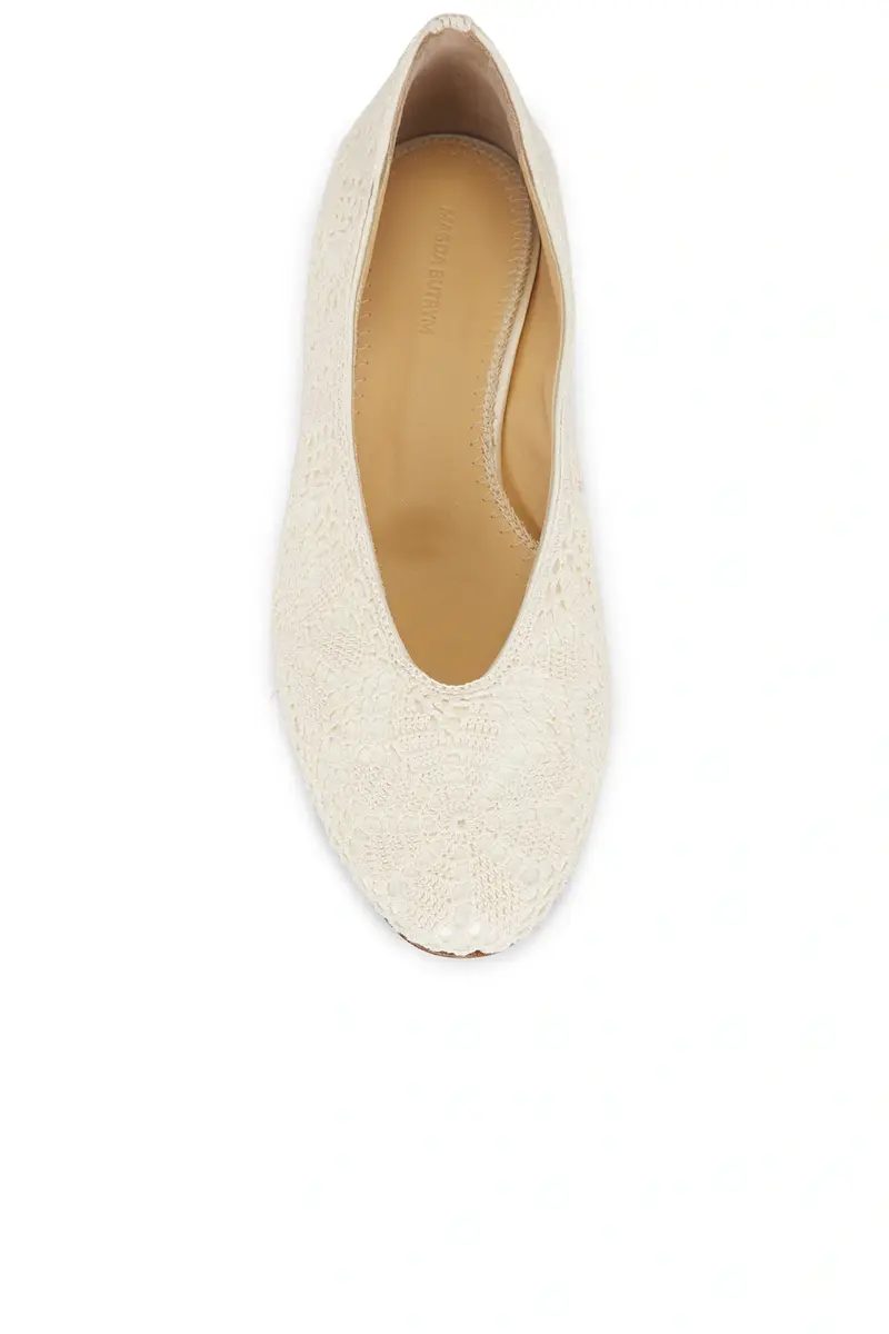Magda Butrym Crochet Ballerina Heel | Thumbnail 4 Magda Butrym Crochet Ballerina Heel | Thumbnail 4