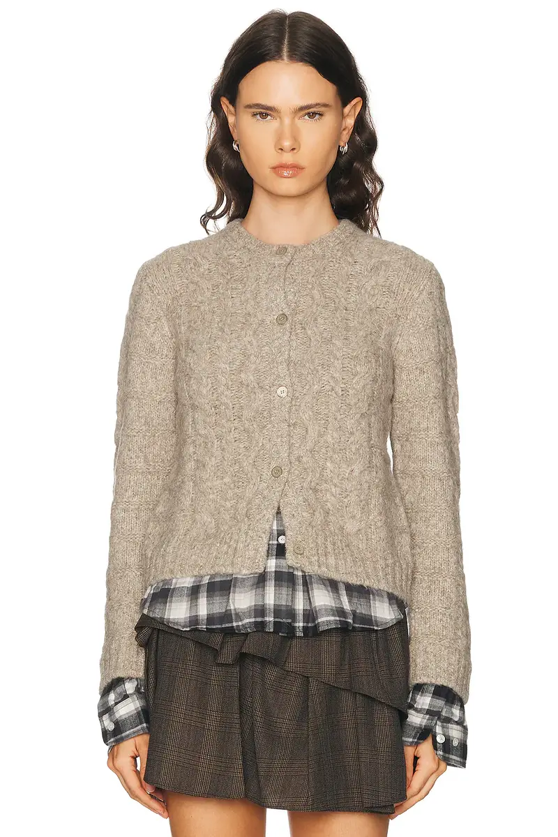 Acne Studios Kunch Cotton Flannel Cardigan | Thumbnail 2 Acne Studios Kunch Cotton Flannel Cardigan | Thumbnail 2