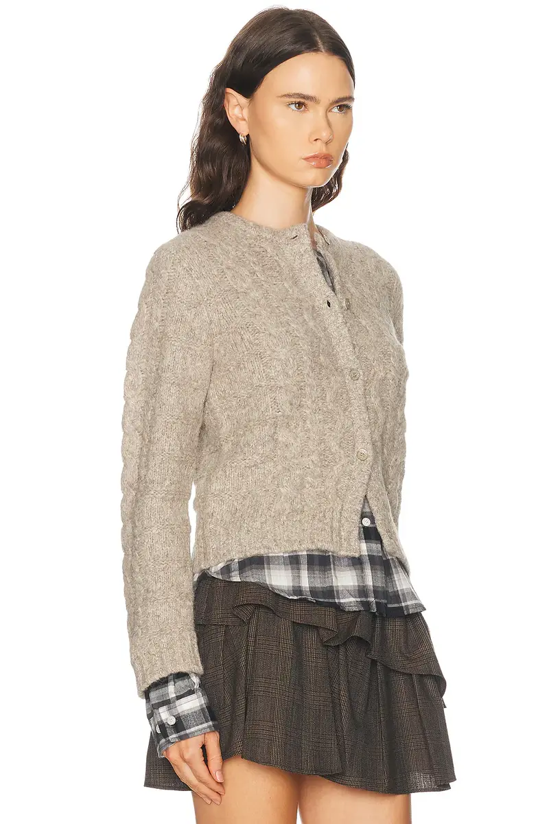 Acne Studios Kunch Cotton Flannel Cardigan | Thumbnail 3 Acne Studios Kunch Cotton Flannel Cardigan | Thumbnail 3