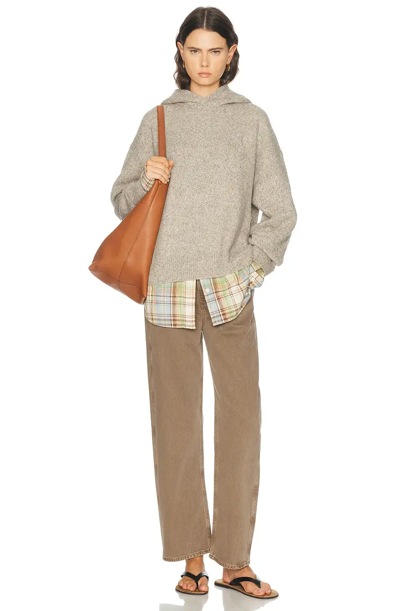 Acne Studios Krisp Hooded Flannel Sweater | Thumbnail 4 Acne Studios Krisp Hooded Flannel Sweater | Thumbnail 4
