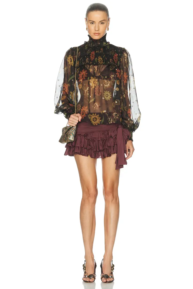 SIEDRÉS Sora Asymmetric Draped Mini Skirt | Thumbnail 5 SIEDRÉS Sora Asymmetric Draped Mini Skirt | Thumbnail 5