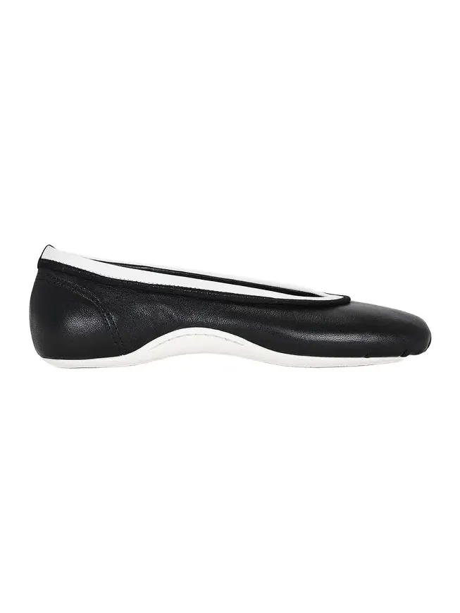 Foot Shaped Rubber Sole Ballerina Flat Foot Shaped Rubber Sole Ballerina Flat