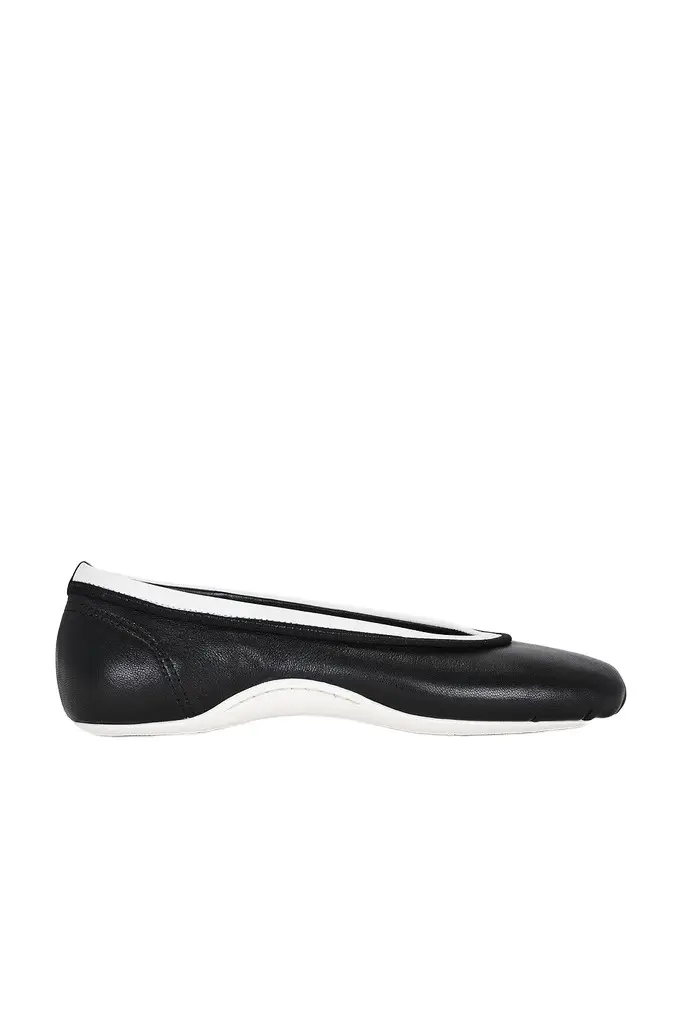Dries Van Noten Foot Shaped Rubber Sole Ballerina Flat