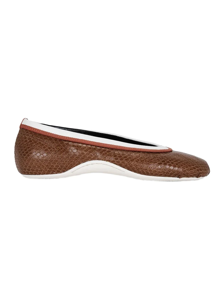 Dries Van Noten Foot Shaped Rubber Sole Ballerina Flat