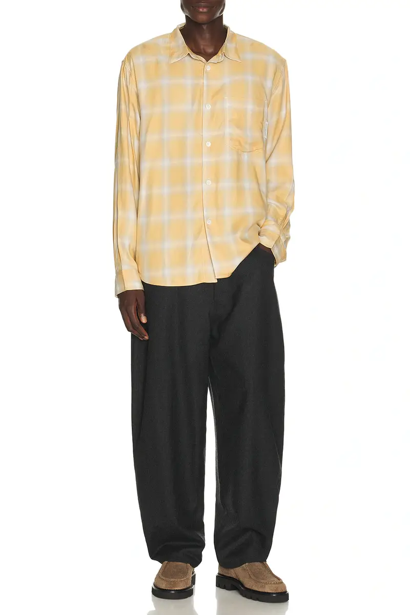 Works and Days Rayon Check Classic Shirt | Thumbnail 3