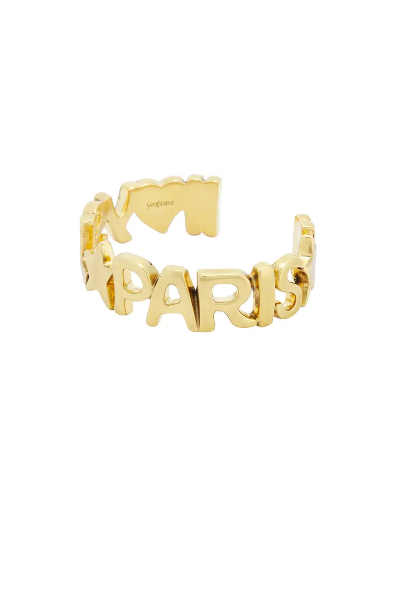 Saint Laurent YSL Paris Cuff Bracelet