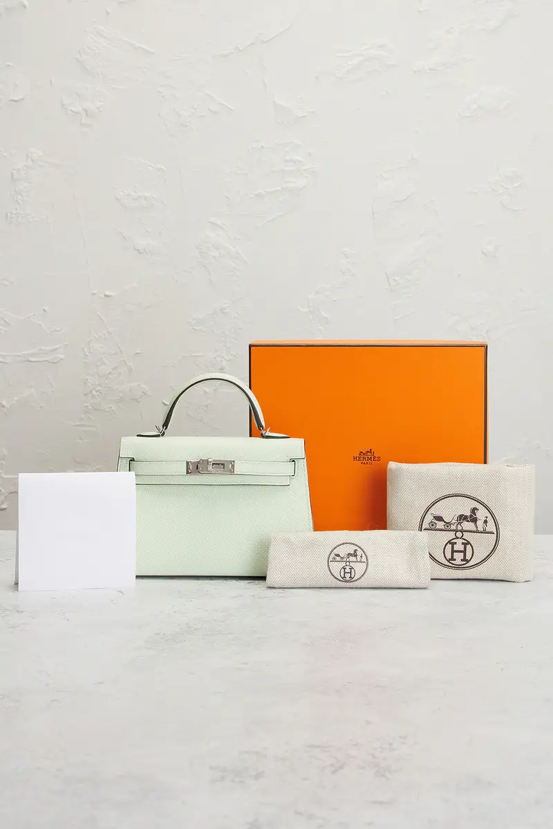 HERMÈS Hermes Epsom Kelly 20 Handbag | Thumbnail 7 HERMÈS Hermes Epsom Kelly 20 Handbag | Thumbnail 7