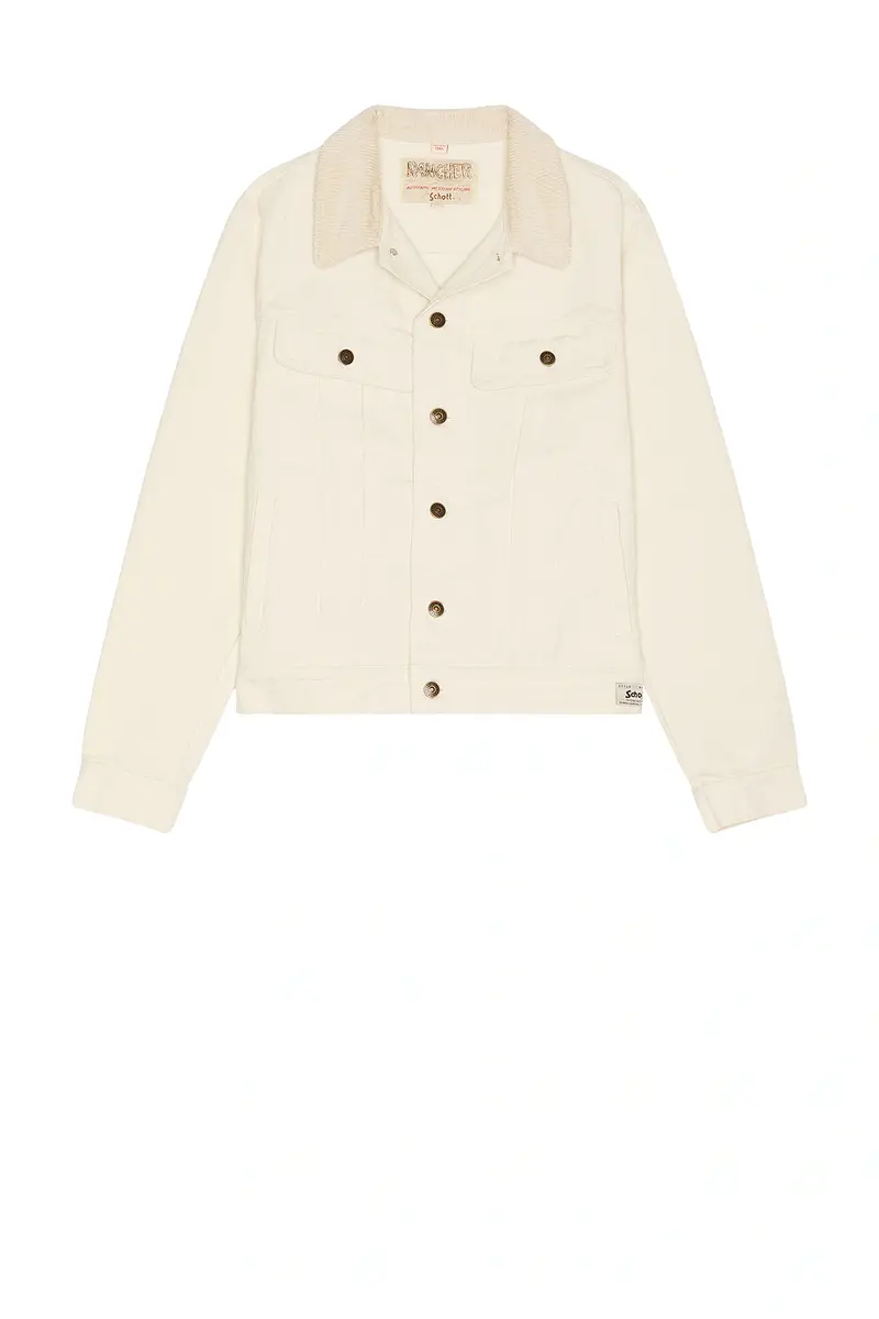 SCHOTT Cotton Canvas Trucker Jacket | Thumbnail 4