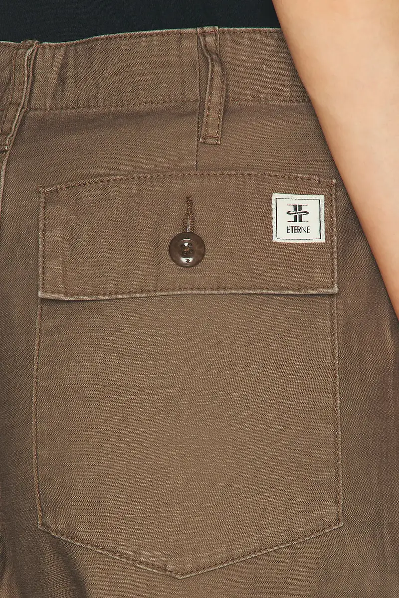 ÉTERNE Banjo Slub Cotton Sateen Pant | Thumbnail 6 ÉTERNE Banjo Slub Cotton Sateen Pant | Thumbnail 6