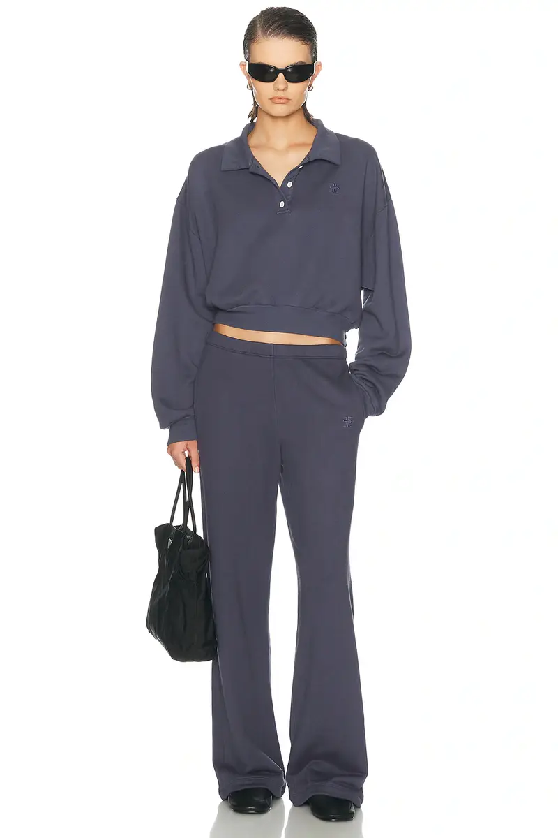 ÉTERNE Oversized Wide Leg French Terry Sweatpant | Thumbnail 5 ÉTERNE Oversized Wide Leg French Terry Sweatpant | Thumbnail 5