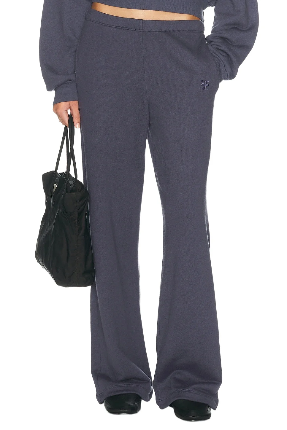 ÉTERNE Oversized Wide Leg French Terry Sweatpant