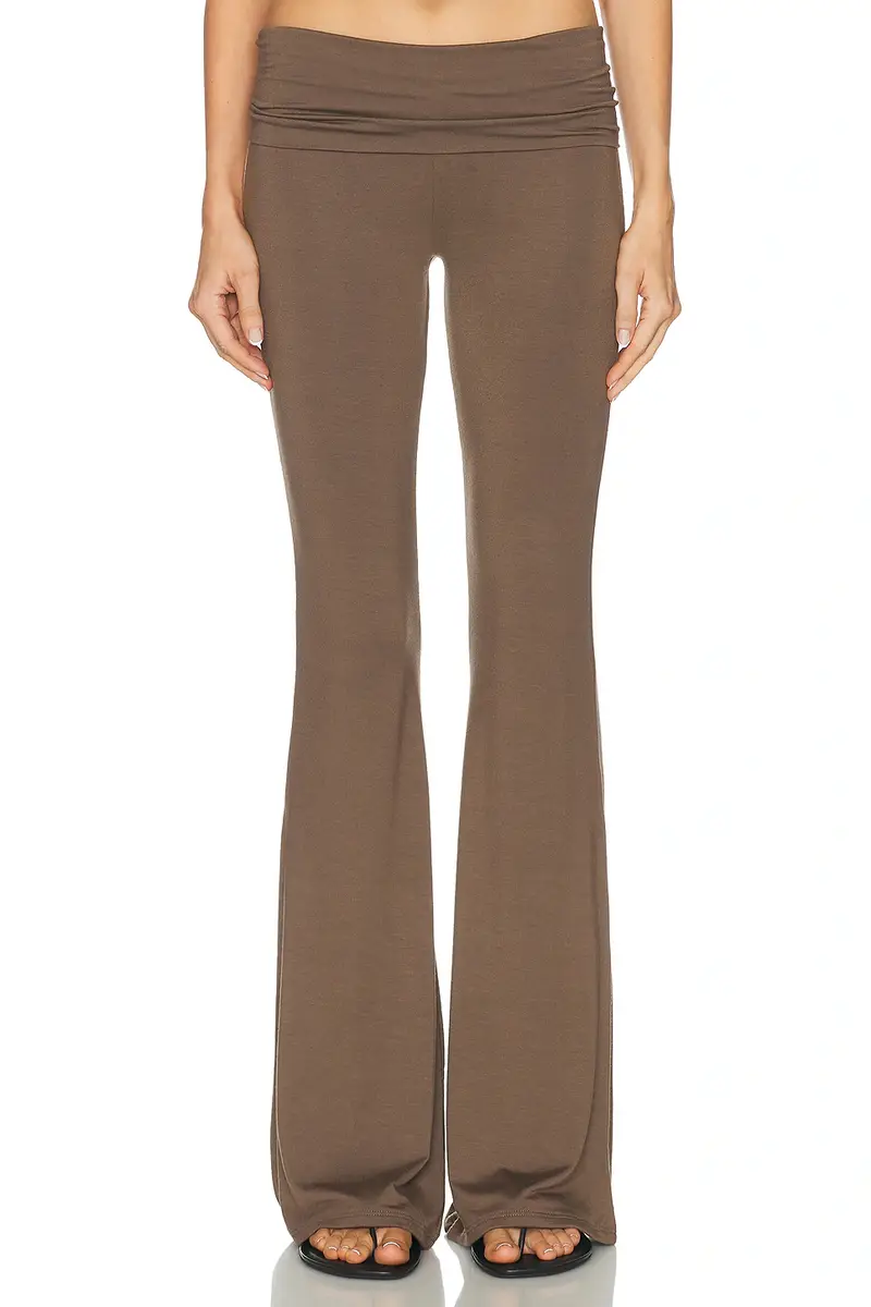 ÉTERNE Foldover Soft Jersey Flare Pant | Thumbnail 2 ÉTERNE Foldover Soft Jersey Flare Pant | Thumbnail 2
