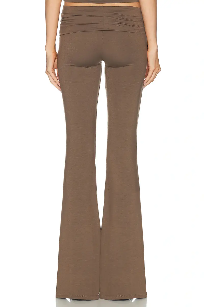 ÉTERNE Foldover Soft Jersey Flare Pant | Thumbnail 4 ÉTERNE Foldover Soft Jersey Flare Pant | Thumbnail 4