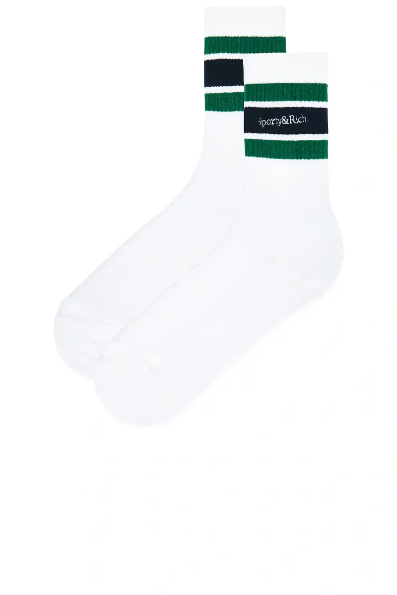 Sporty & Rich Serif Logo Socks | Thumbnail 2 Sporty & Rich Serif Logo Socks | Thumbnail 2