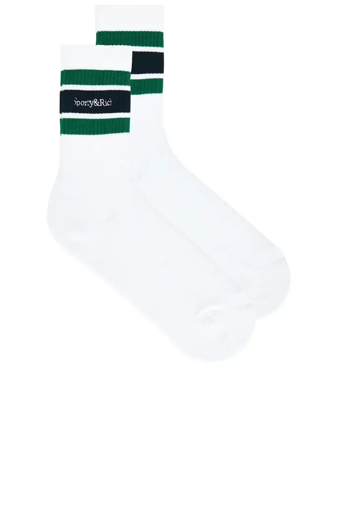 Sporty & Rich Serif Logo Socks