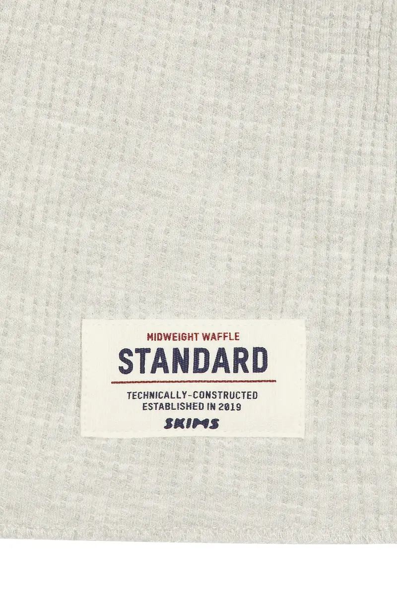 Skims Branded Classic Waffle Crewneck T-shirt | Thumbnail 5 Skims Branded Classic Waffle Crewneck T-shirt | Thumbnail 5