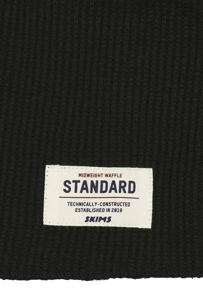 Skims Branded Classic Waffle Crewneck T-shirt | Thumbnail 5 Skims Branded Classic Waffle Crewneck T-shirt | Thumbnail 5