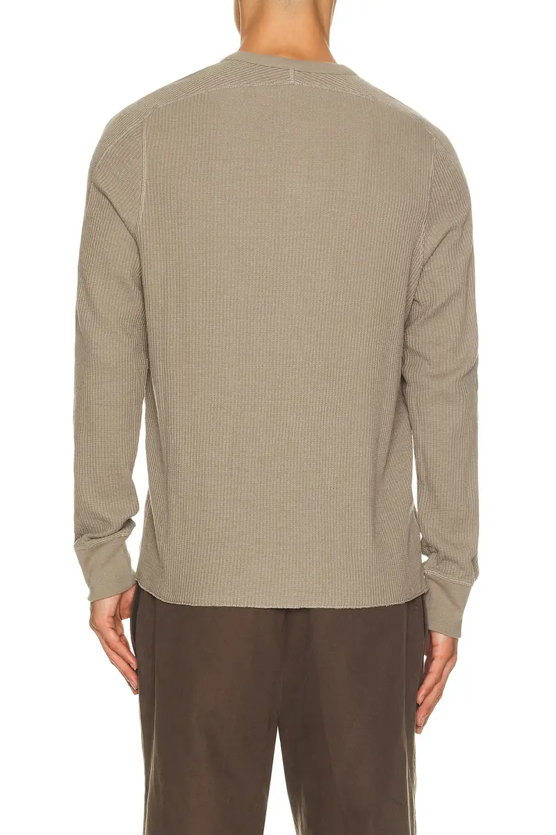 Skims Waffle Cropped Slim Henley | Thumbnail 2 Skims Waffle Cropped Slim Henley | Thumbnail 2