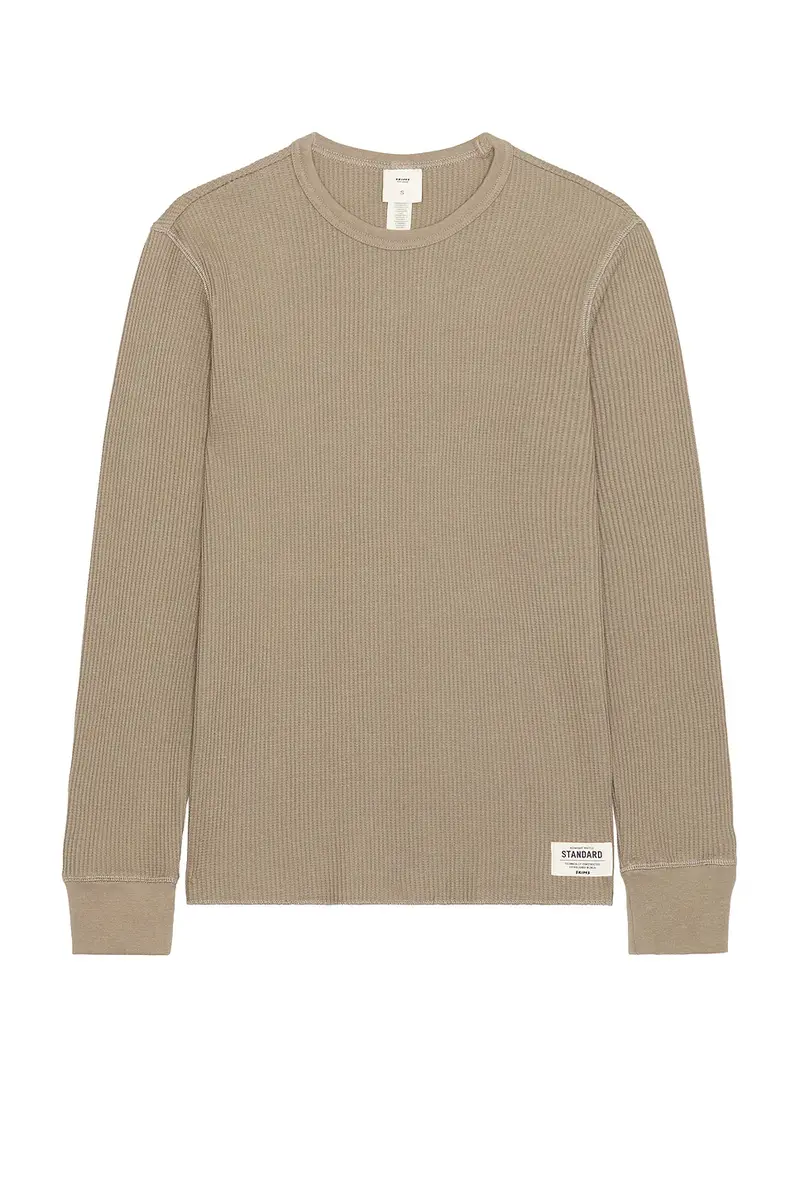 Skims Waffle Cropped Slim Henley | Thumbnail 4 Skims Waffle Cropped Slim Henley | Thumbnail 4
