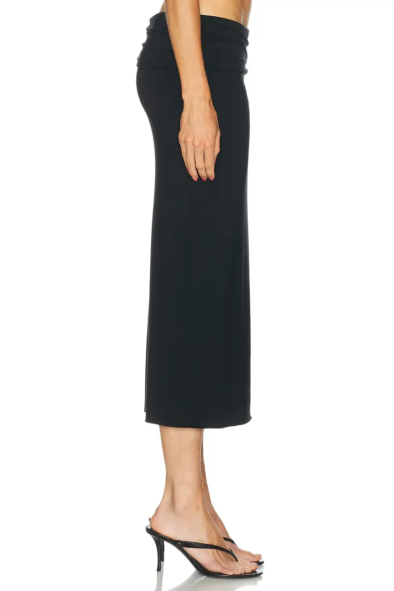 ÉTERNE Elsa Soft Jersey Midi Skirt | Thumbnail 3 ÉTERNE Elsa Soft Jersey Midi Skirt | Thumbnail 3