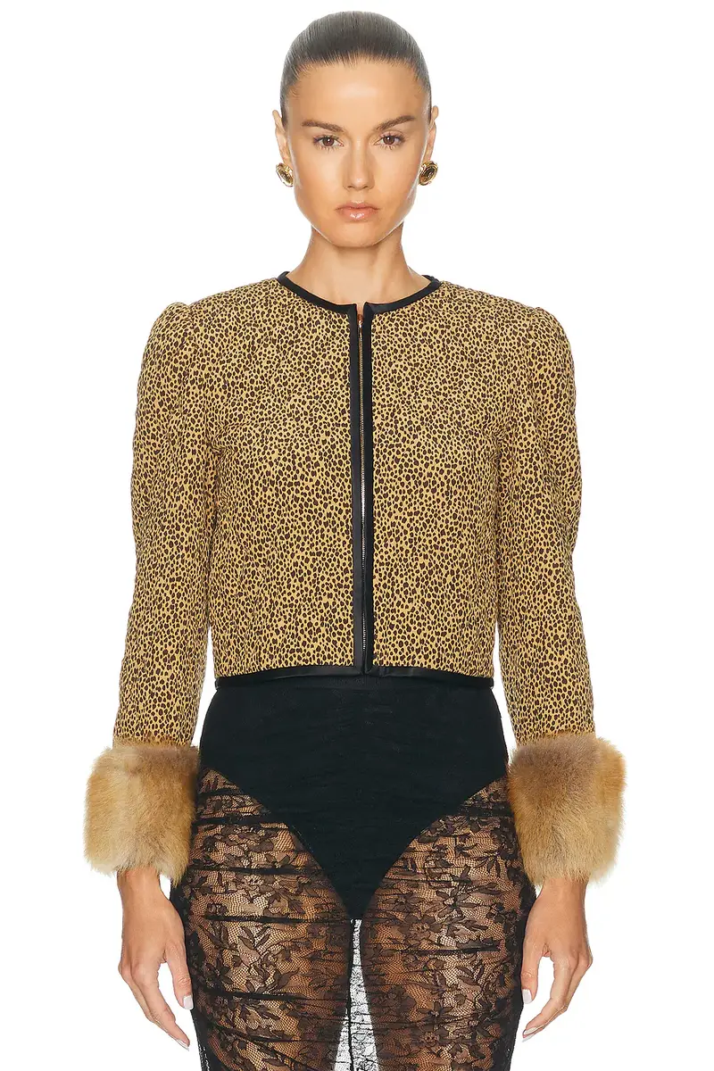 Valentino Crepe De Chine Jacket | Thumbnail 2 Valentino Crepe De Chine Jacket | Thumbnail 2