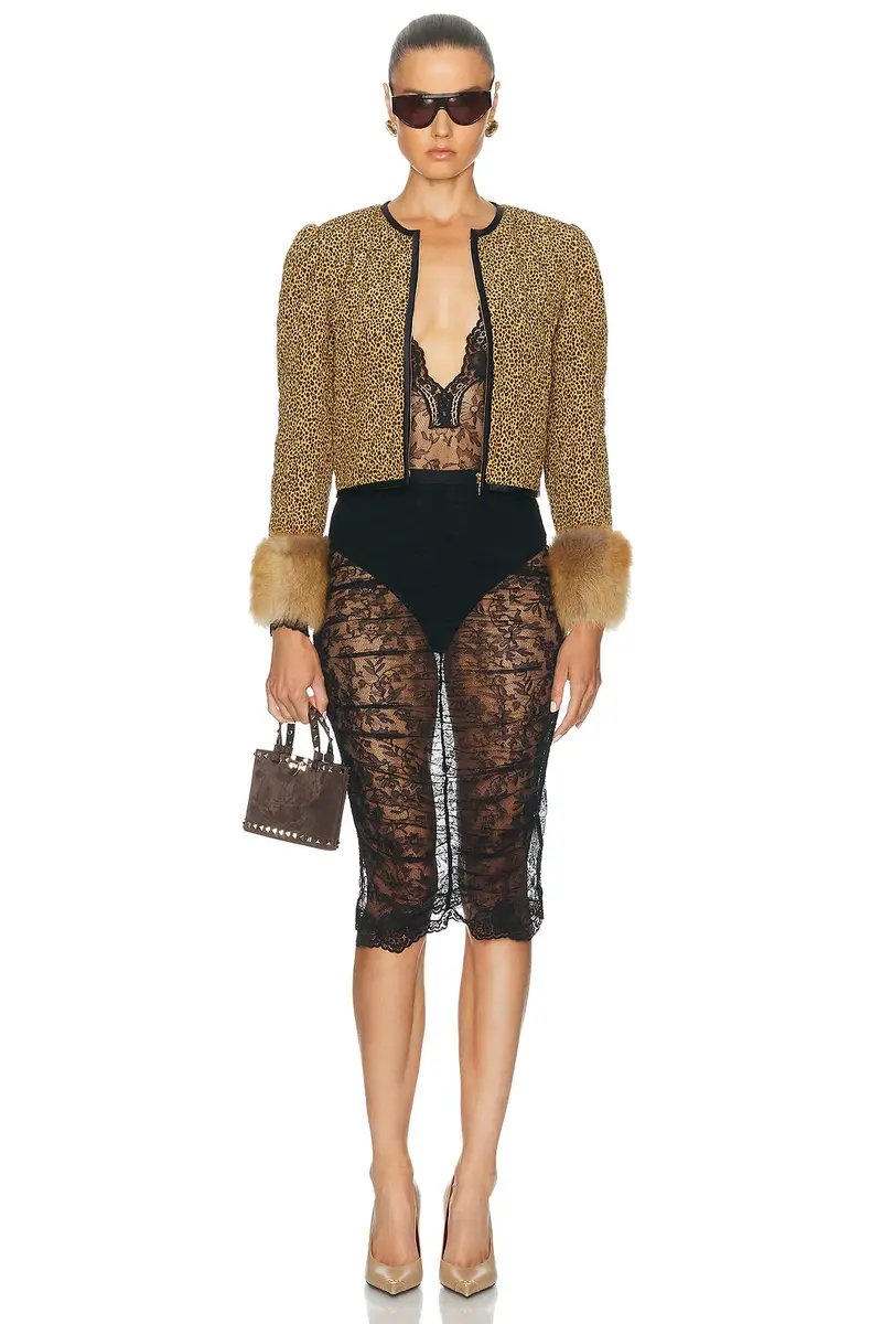 Valentino Crepe De Chine Jacket | Thumbnail 5 Valentino Crepe De Chine Jacket | Thumbnail 5