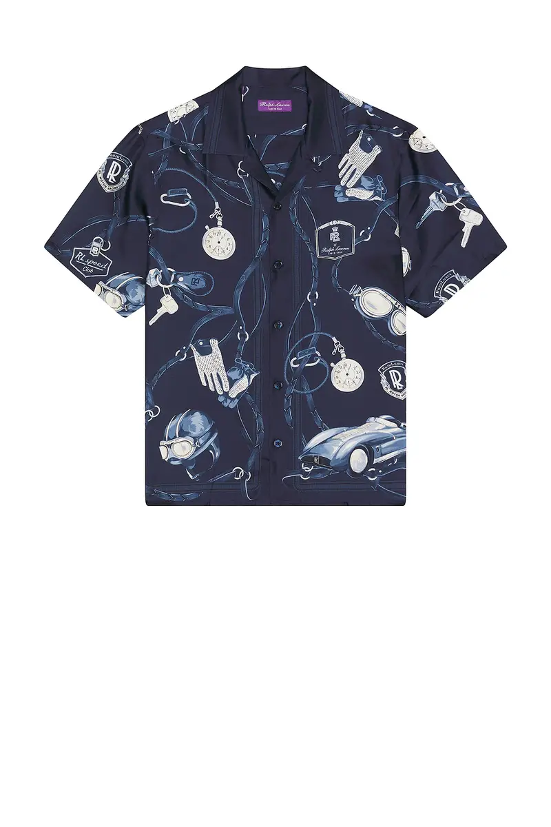 Ralph Lauren Purple Label Archer Short Sleeve Shirt | Thumbnail 4