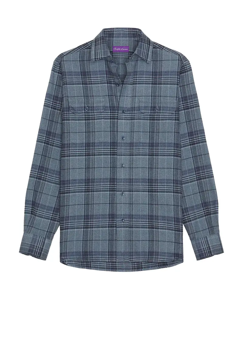 Ralph Lauren Purple Label Evanton Flannel Shirt | Thumbnail 4 Ralph Lauren Purple Label Evanton Flannel Shirt | Thumbnail 4