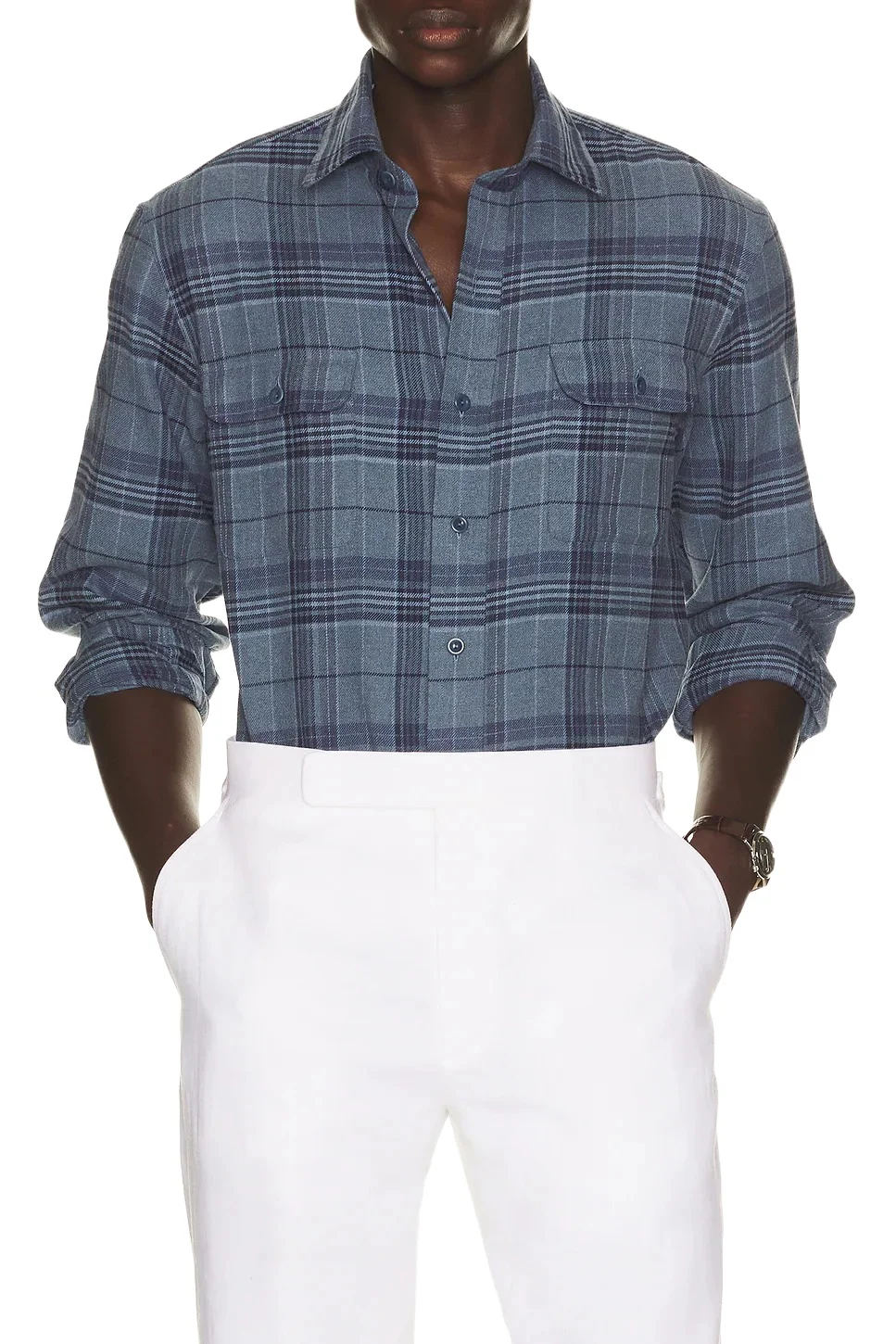 Ralph Lauren Purple Label Evanton Flannel Shirt