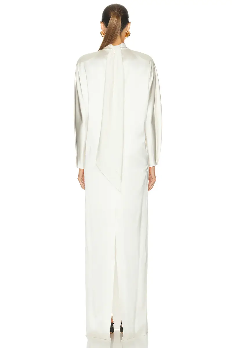Ralph Lauren Collection Candi Long Sleeve Gown | Thumbnail 4 Ralph Lauren Collection Candi Long Sleeve Gown | Thumbnail 4