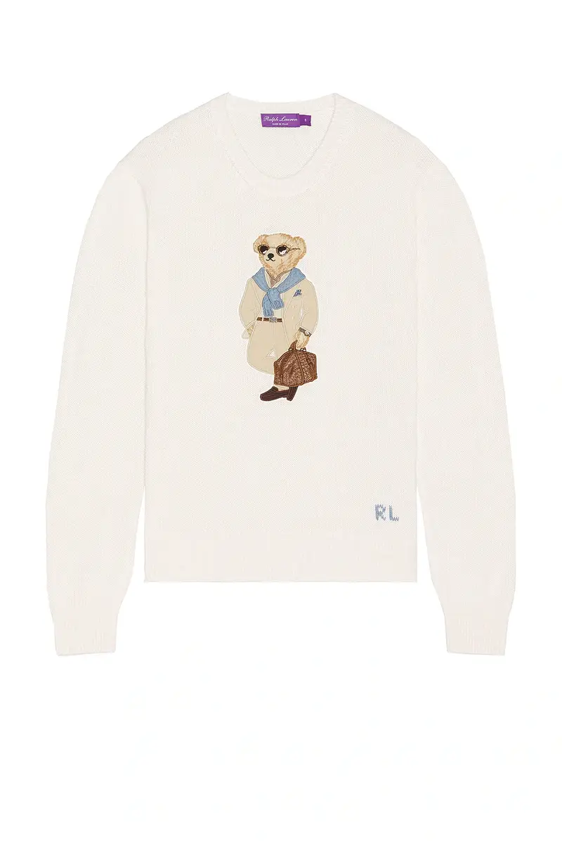 Ralph Lauren Purple Label Long Sleeve Bear Catch Crew Neck Shirt | Thumbnail 4 Ralph Lauren Purple Label Long Sleeve Bear Catch Crew Neck Shirt | Thumbnail 4