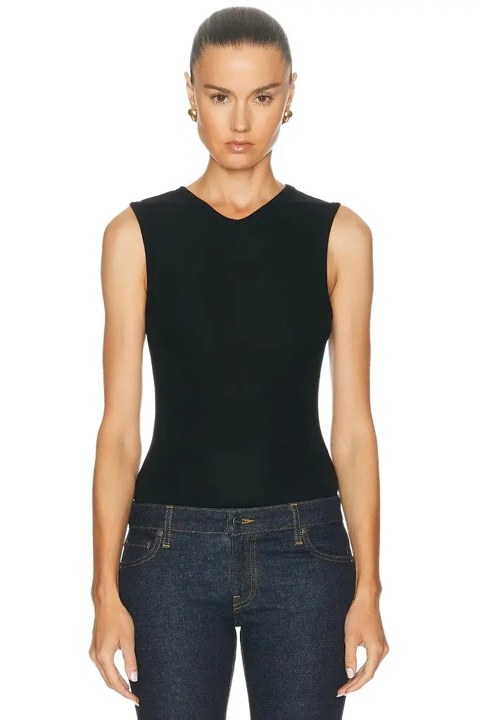 Brushed Hacci High Tank Top
