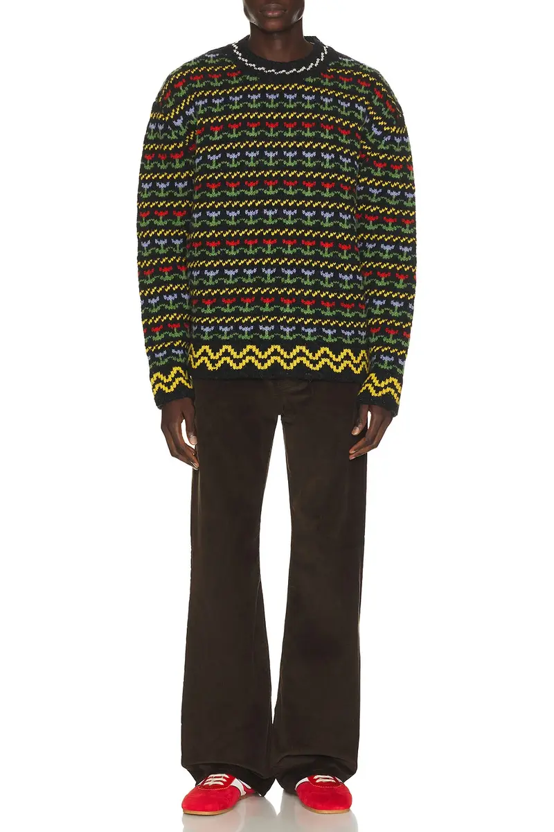 Marni Zig Zag Crewneck Sweater | Thumbnail 3 Marni Zig Zag Crewneck Sweater | Thumbnail 3