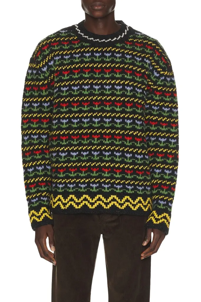 Marni Zig Zag Crewneck Sweater