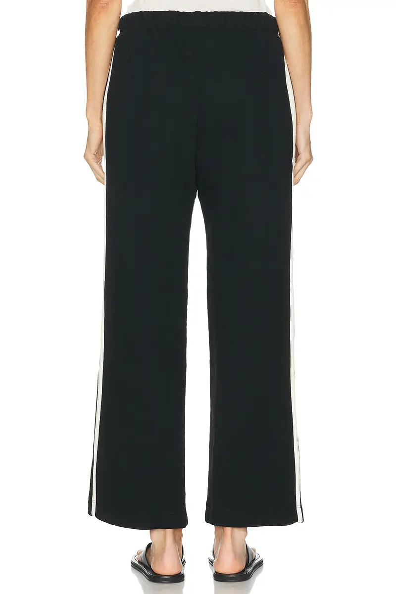 DONNI. Eco-Terry Stripe Crop Pant | Thumbnail 4