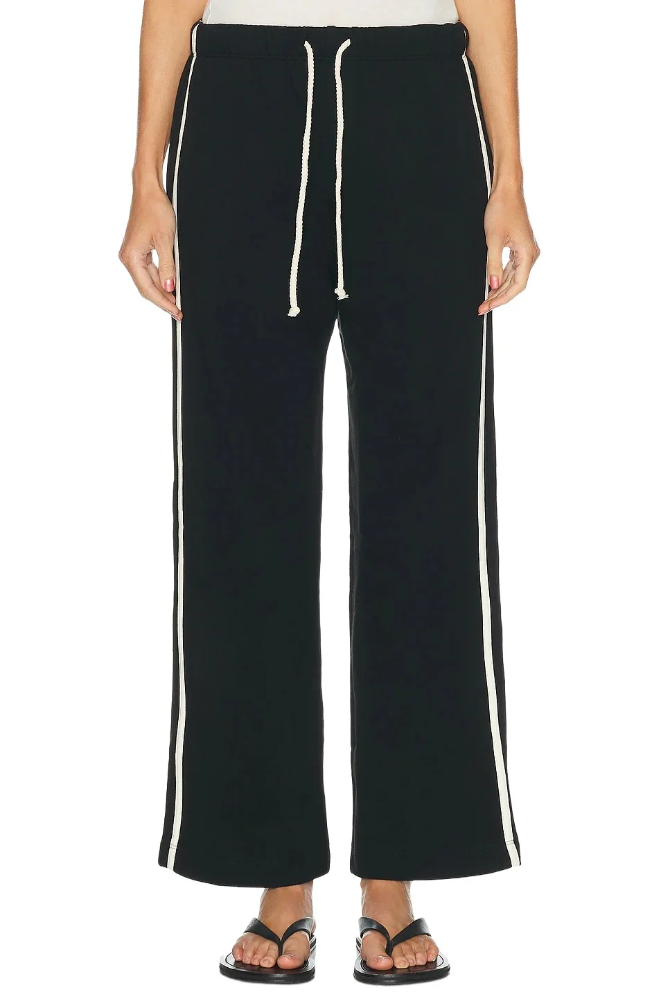 Eco-Terry Stripe Crop Pant
