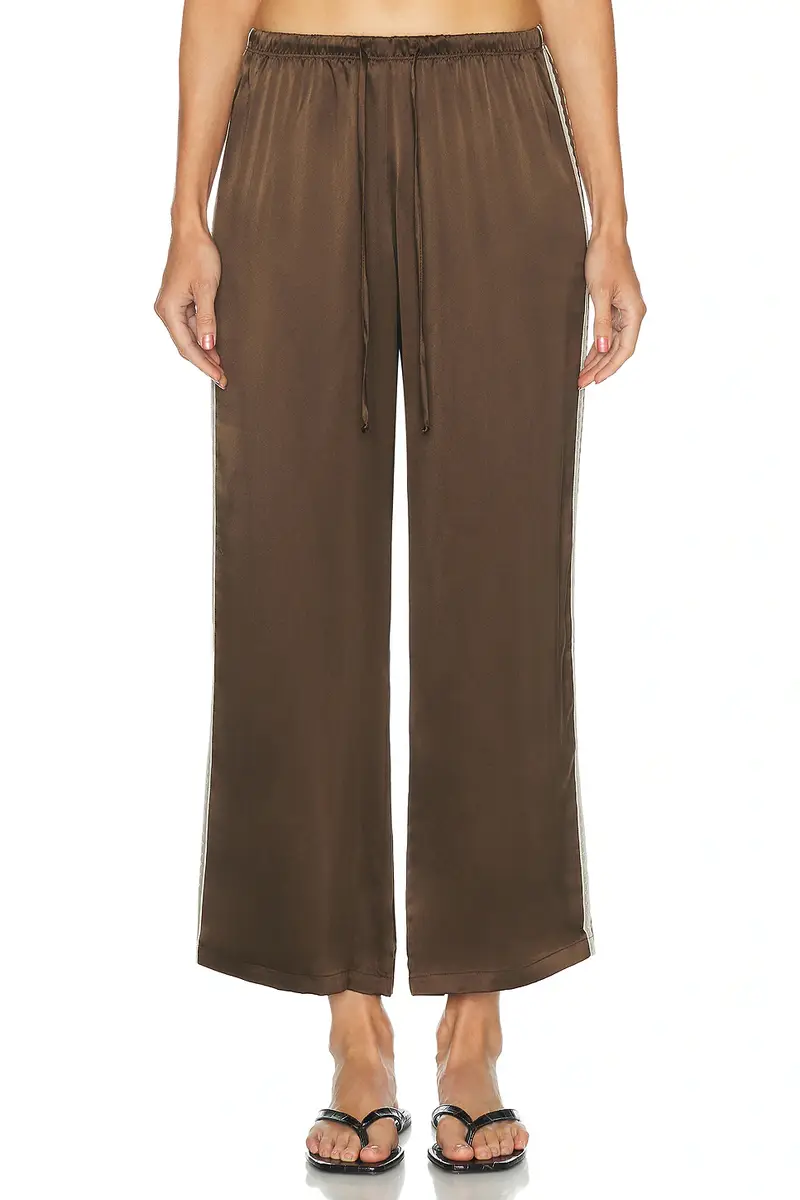 DONNI. The Silk Lace Stripe Crop Pant | Thumbnail 2 DONNI. The Silk Lace Stripe Crop Pant | Thumbnail 2