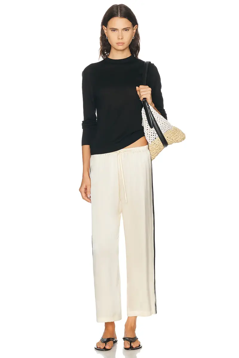 DONNI. The Silk Stripe Crop Pant | Thumbnail 5